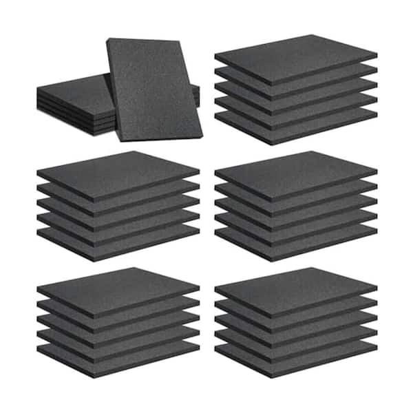 12 x 8 Polyethylene Foam Sheets Black Padding for Packing Craft Moving Shipping 32 Pcs