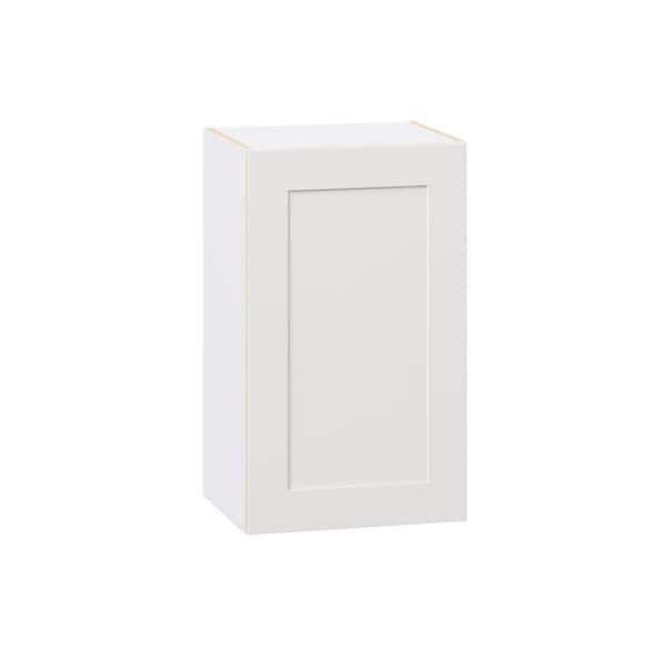 J COLLECTION Roseland 18 in. W x 14 in. D x 30 in. H Assembled Shaker Wall Kitchen Cabinet in Warm White