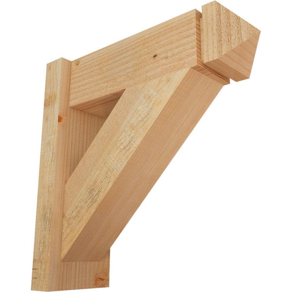 Ekena Millwork 6 in. x 18 in. x 18 in. Douglas Fir Traditional Arts and Crafts Rough Sawn Outlooker