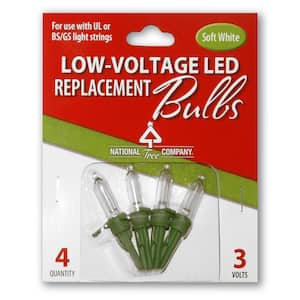 RBG-25C 2.5 Volt National Tree 25 Clear Replacement Bulbs for 50 Light Sets 