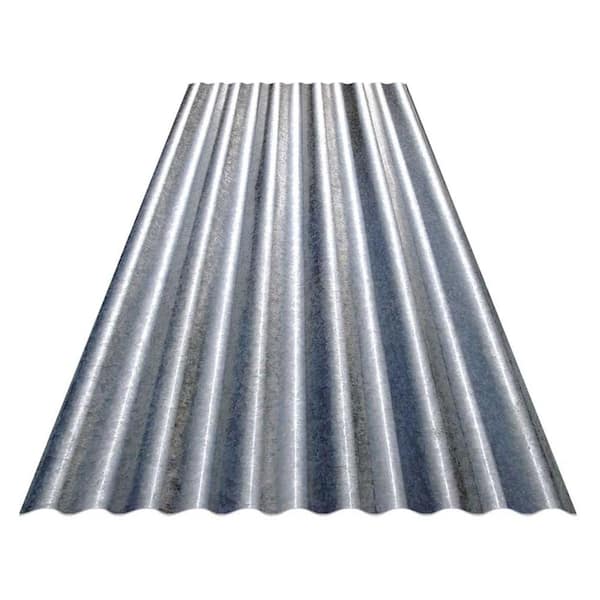 Gibraltar Building Products 12 ft. Corrugated Galvanized Steel 26-Gauge