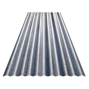 Gibraltar Building Products 6 ft. Corrugated Galvanized Steel 29-Gauge Roof Panel CR6G-U