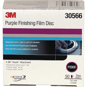 Hookit Purple Finishing Film Discs, (50-Piece)