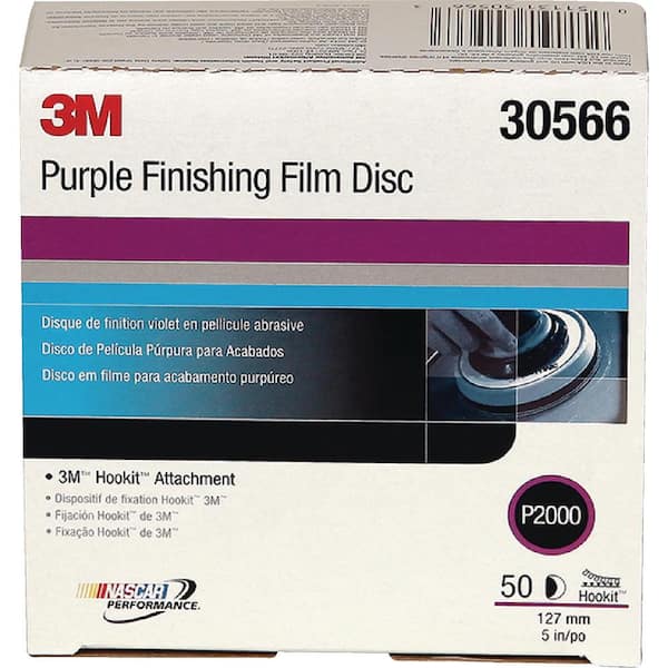 3 inch P2000 3M 3" 2000 Grit Purple Finishing Film Hookit Disc 30366 