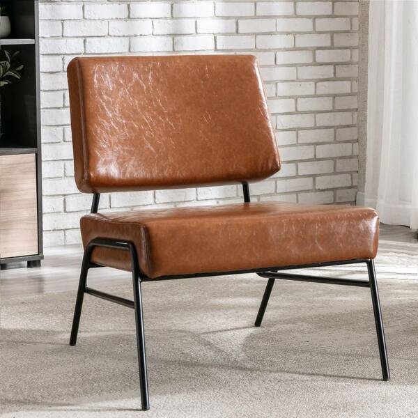 slipper chair brown