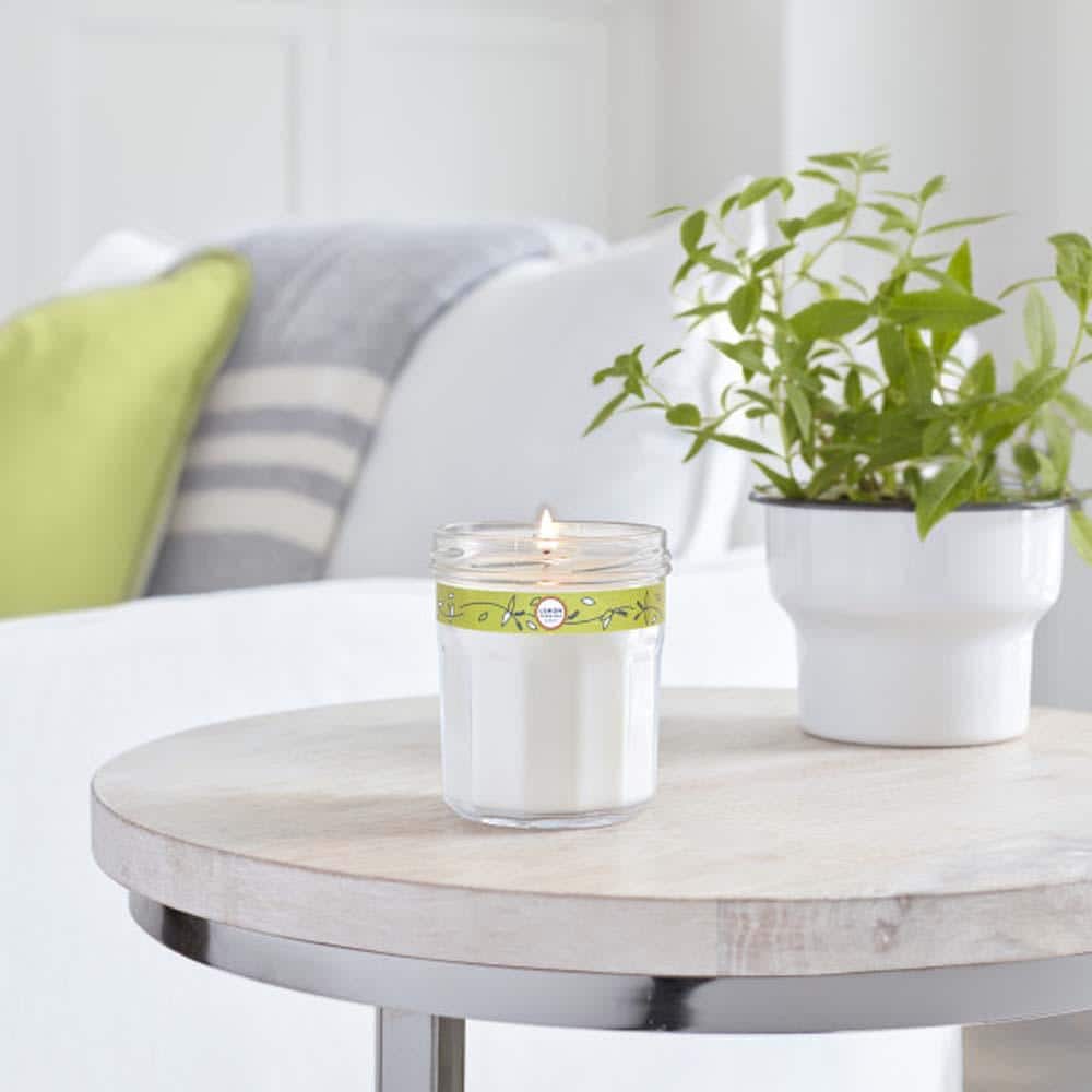 Large Lemon Verbena Scented Soy Jar Candle