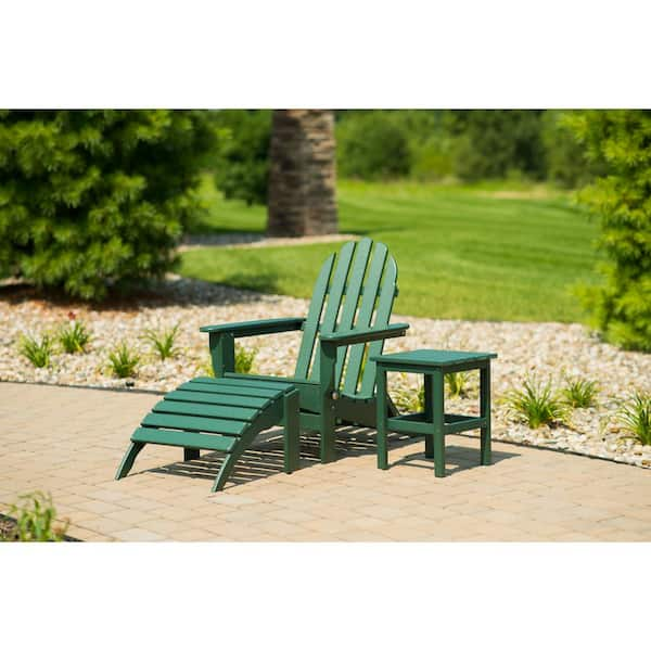 forest green plastic adirondack chairs