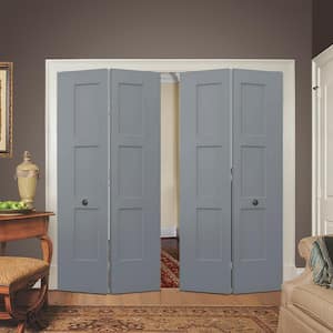 36 in. x 80 in. Birkdale Stone Stain Smooth Hollow Core Molded Composite Interior Closet Bi-fold Door