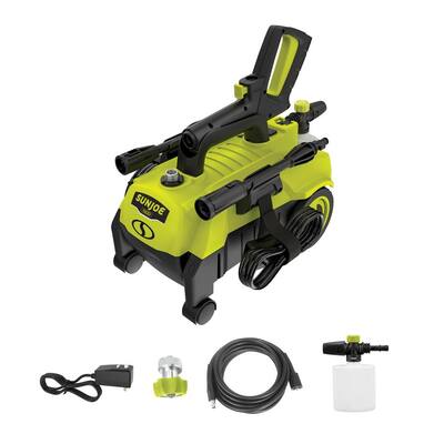 1600 PSI Max 1.45 GPM 11 Amp Cold Water 4-Wheeled Electric Pressure Washer