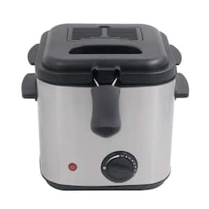DF-150 1.6 Qt. Silver Deep Fryer with Clear Vent Technology