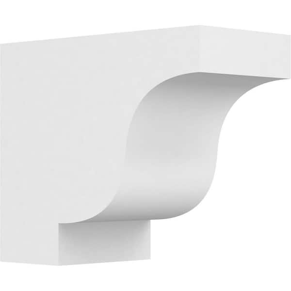 Ekena Millwork 6 in. x 10 in. x 12 in. Standard Newport Architectural Grade PVC Rafter Tail Brace