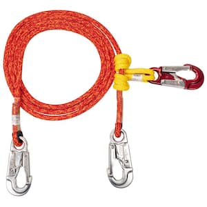 150 in. Grizzly Spliced Lightning Red 2 in 1 Lanyard
