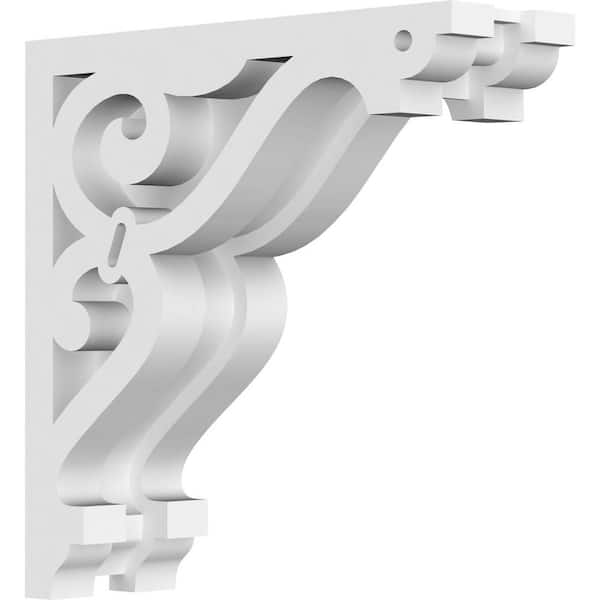 Ekena Millwork 1-7/8 in. x 6 in. x 6 in. PVC Finley Corbel