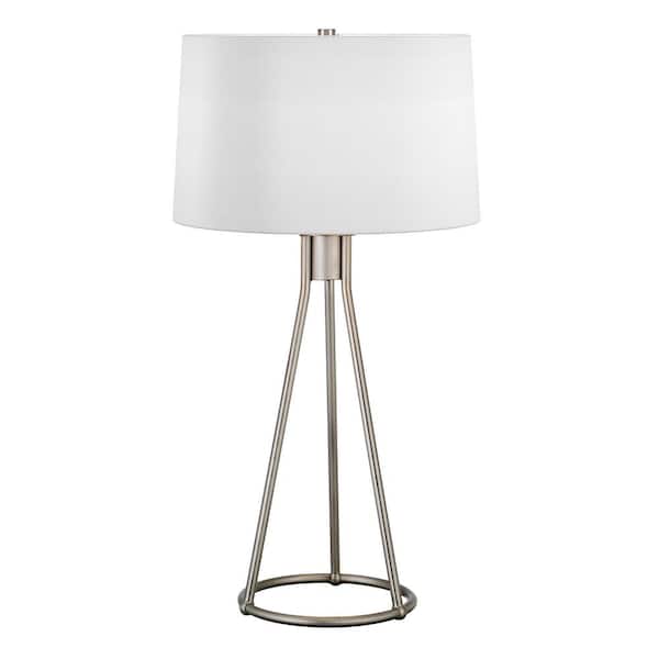 Meyer&Cross Nova 28 in. Brushed Nickel Tapered Table Lamp