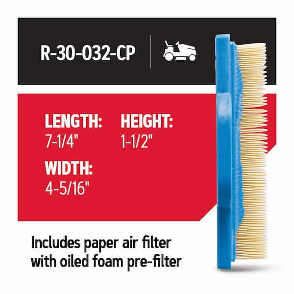 Briggs & Stratton Paper Air Filter for 4-Cycle Quantum Engine in the Power  Equipment Air Filters department at
