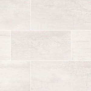 Metallic White 12 in. x 24 in. Matte Ceramic Floor and Wall Tile (2 sq. ft./Each)