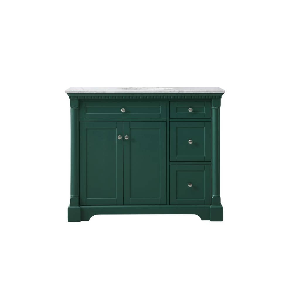 Timeless Home 42 in. W x 21.5 in. D x 35 in. H Single Bathroom Vanity in Gr