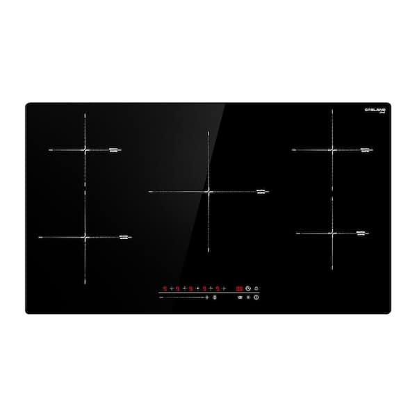 GASLAND Chef 36 in. Built-In Electric Induction Cooktop in Black with 5 Elements