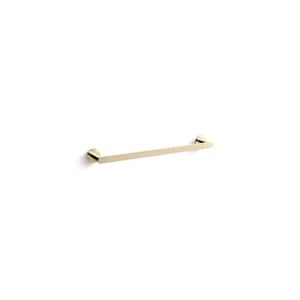 Composed 18 in. Towel Bar in Vibrant French Gold