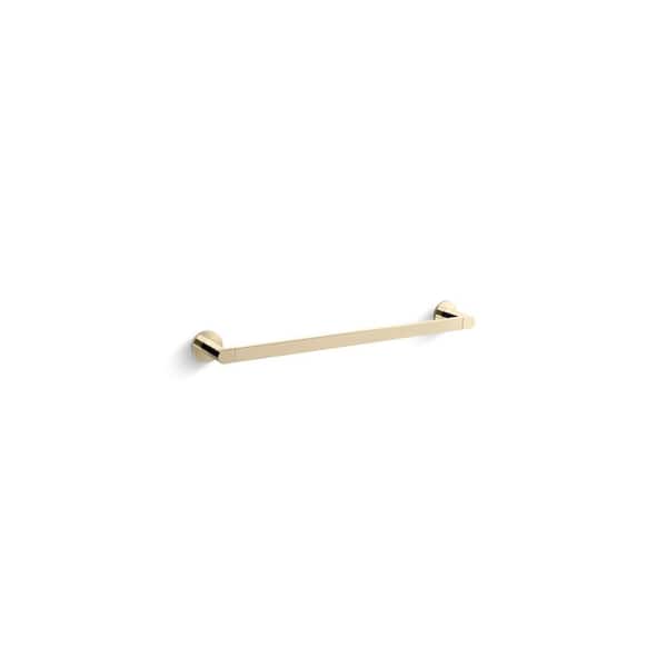 KOHLER Composed 18 in. Towel Bar in Vibrant French Gold