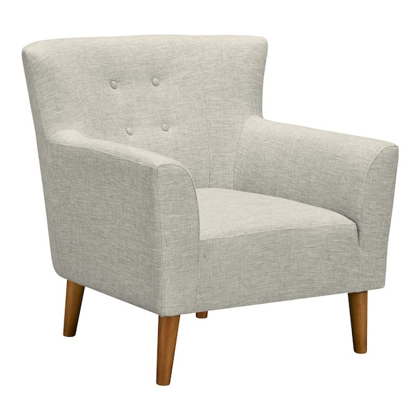 Armen Living Hyland Beige Fabric Accent Chair