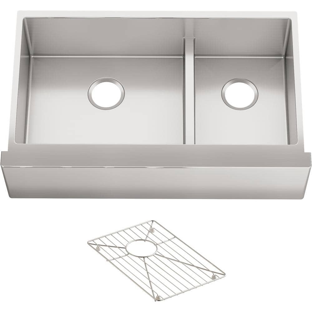 UPC 885612348326 product image for Strive Farmhouse Apron Front Undermount Stainless Steel 36 in. Double Basin Kitc | upcitemdb.com