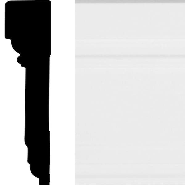 7/8 in. x 4-1/8 in. x 8 ft. Primed White MDF Victorian Casing Molding