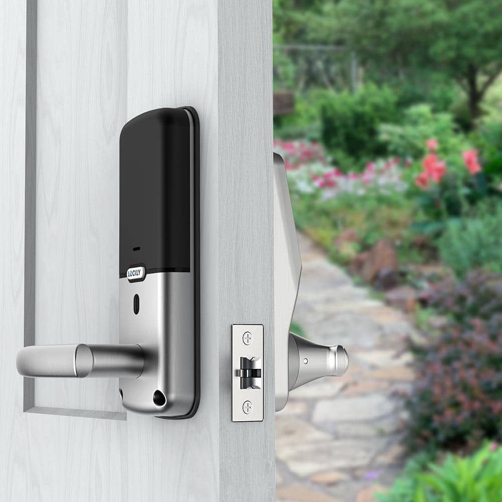 Lockly Satin Nickel Smart Door Lock with Touchscreen Keypad