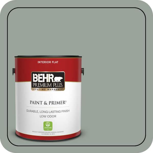 BEHR PREMIUM PLUS 1 gal. #N410-4 Natures Gift Flat Low Odor Interior Paint & Primer