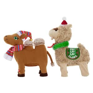 14 in. Darling Dancing Christmas Llamas & Camel - Two Asst.