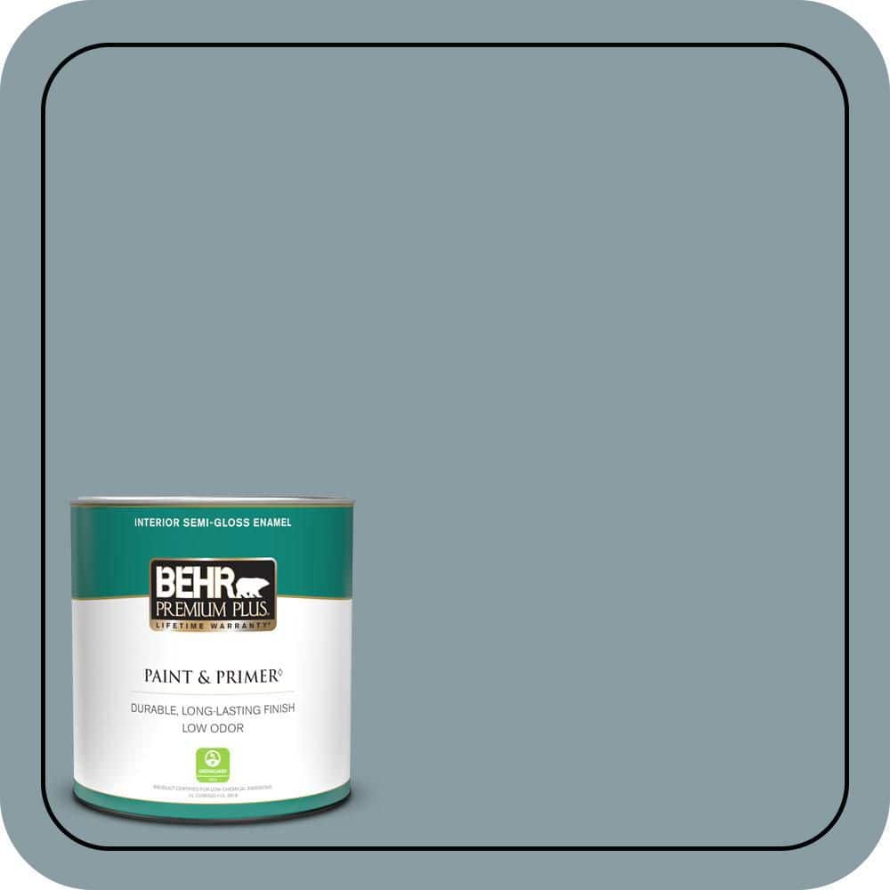 1 qt. #540F-4 Shale Gray Semi-Gloss Enamel Low Odor Interior Paint & Primer price history on PriceWatchPro