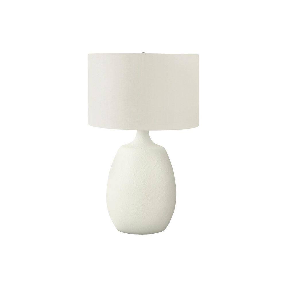 Jushua Contemporary 26 in. H Table Lamp with White Shade Task and