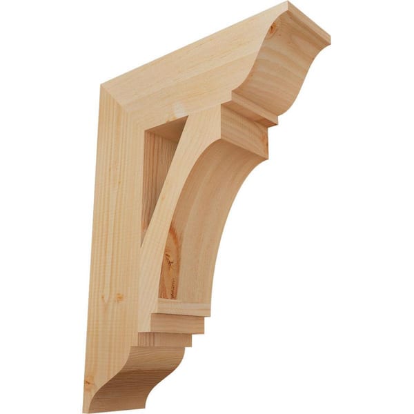 Ekena Millwork 5.5 in. x 28 in. x 20 in. Douglas Fir Imperial Traditional Smooth Bracket