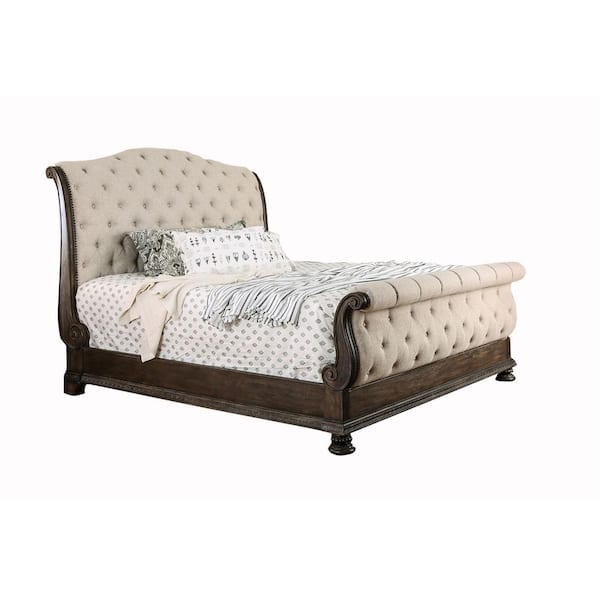 William's Home Furnishing Lysandra Rustic Natural Tone Eastern King Bed