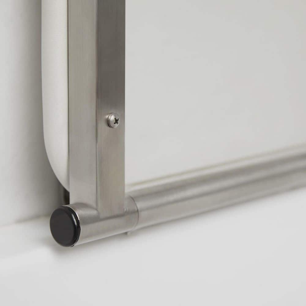 Hermosa 32" Wall-Mount Folding White Padded Shower Bench