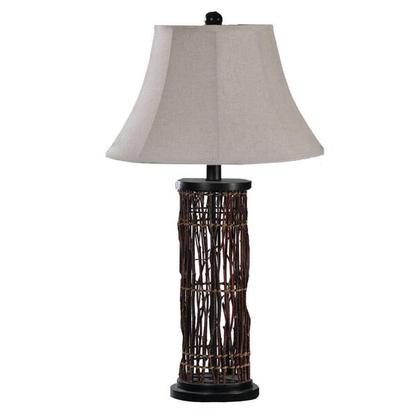 Absolute Decor 30.5 in. Natural Bark Table Lamp-DISCONTINUED