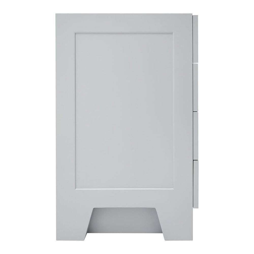 Taylor 66" Gray Single Freestanding Vanity Cabinet with Gold Hardware