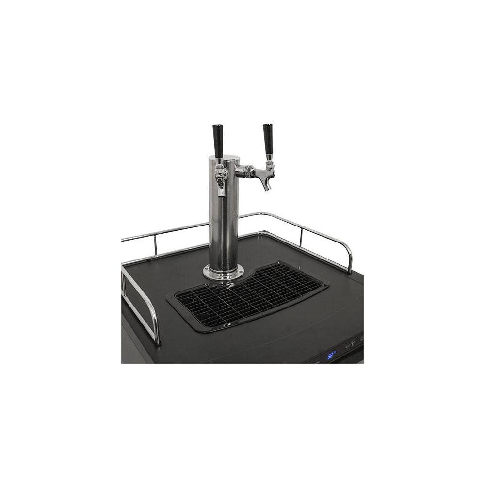 EdgeStar 24in Black Dual Tap Digital Display Kegerator