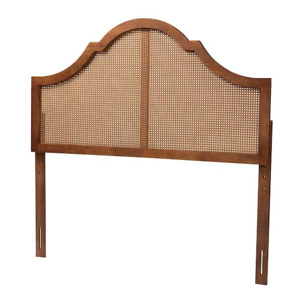 Baxton Studio Camila Brown King Panel Headboard