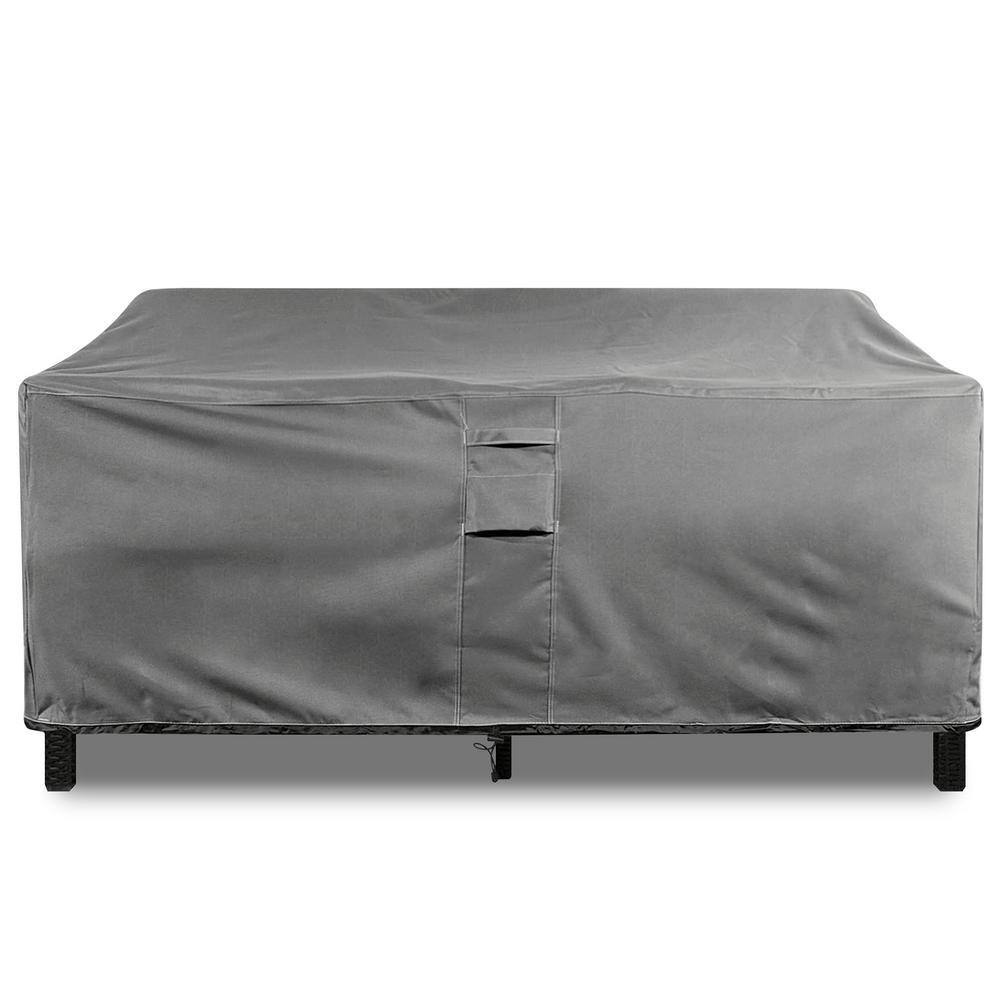 88" Brown Weatherproof PVC Outdoor Sofa Cover