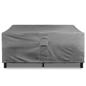 88 in. W x 32.5 in. H x 41 in. D Large Wide Brown Outdoor Patio Loveseat Furniture Cover