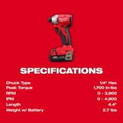 M18 18V Lithium Ion Brushless Cordless 1/2 in Compact Drill & Impact Driver w/(2) 2.0 Ah Batteries, Charger, Tool Bag