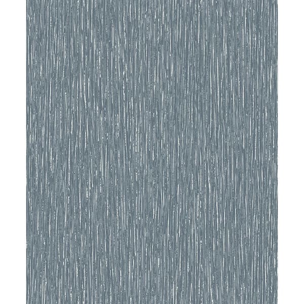 Seabrook Designs Slate Verticale Faux Unpasted Paper Nonwoven Wallpaper Roll 57.5 sq. ft.