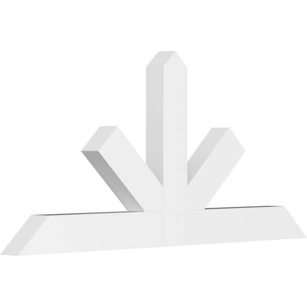 Ekena Millwork Saratoga 72 in. W x 33 in. H x 4 in. D Signature Polyurethane Bracket