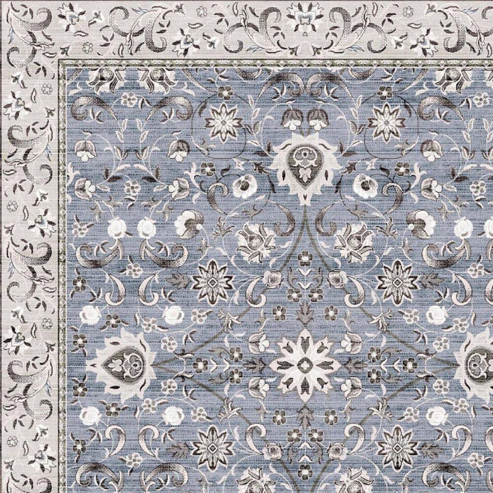2 X 8 Blue Floral Washable Area Rug Runner Rug price history on PriceWatchPro