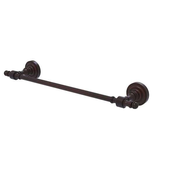 Allied Brass Retro Dot Collection 24 in. Wall Mounted Towel Bar in Venetian Bronze