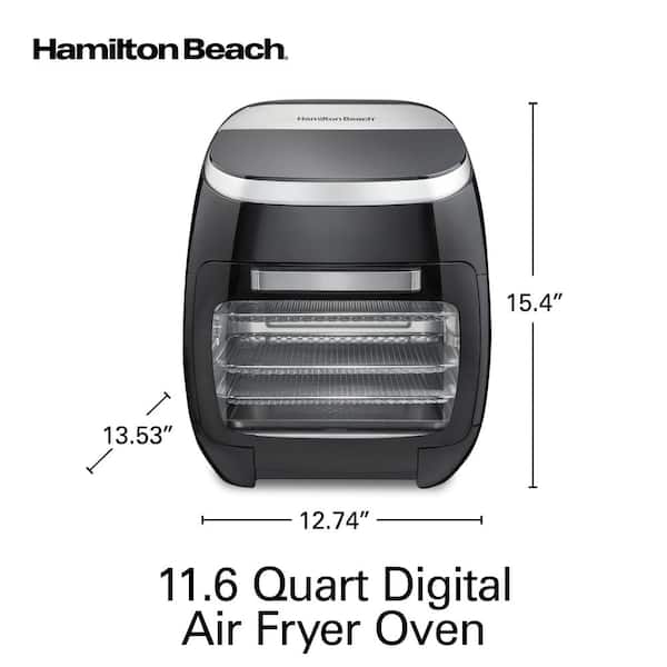 Digital Air Fryer w/ Rotisseries & Rotating Basket by Hamilton