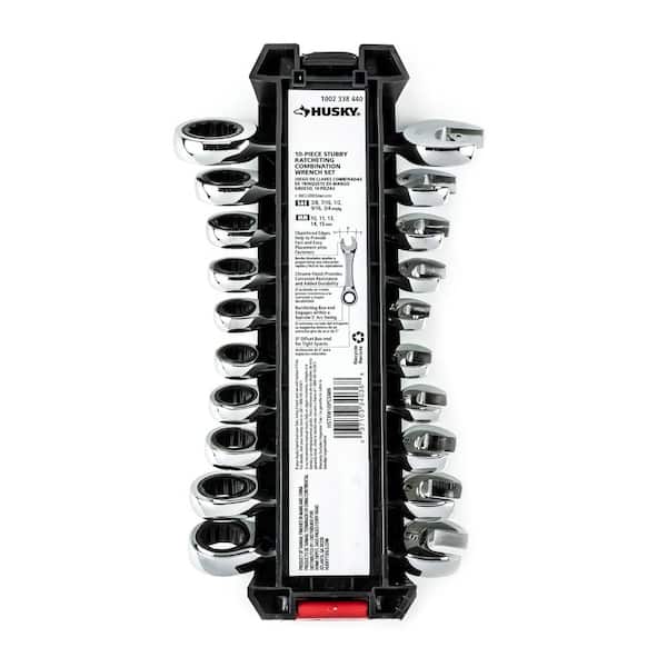 Husky 10 piece ratcheting stubby wrench set discount