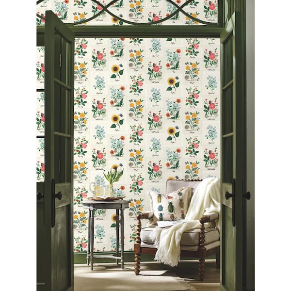 Rifle Paper Co Botanical Prints Wallpaper - White – Relish Decor