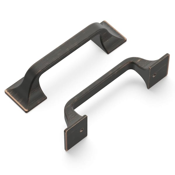 HICKORY HARDWARE Forge Collection 3 in. (76 mm) Vintage Bronze Finish Cabinet Door and Drawer Pull (10-Pack)